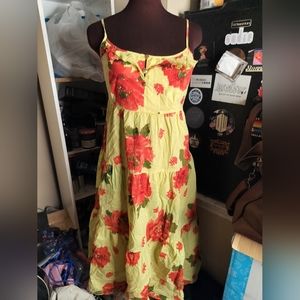 EUC Vintage Juicy Couture Button Front Floral Dress
